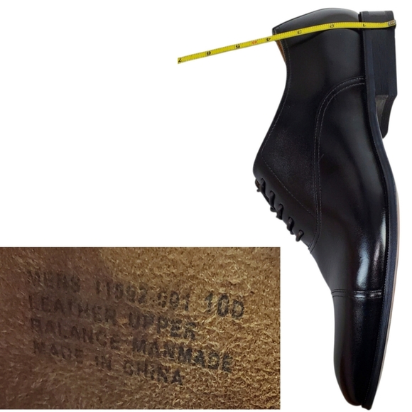 New Florsheim Carino cap oxford shoes black leather dress preppy academia casual main image 6